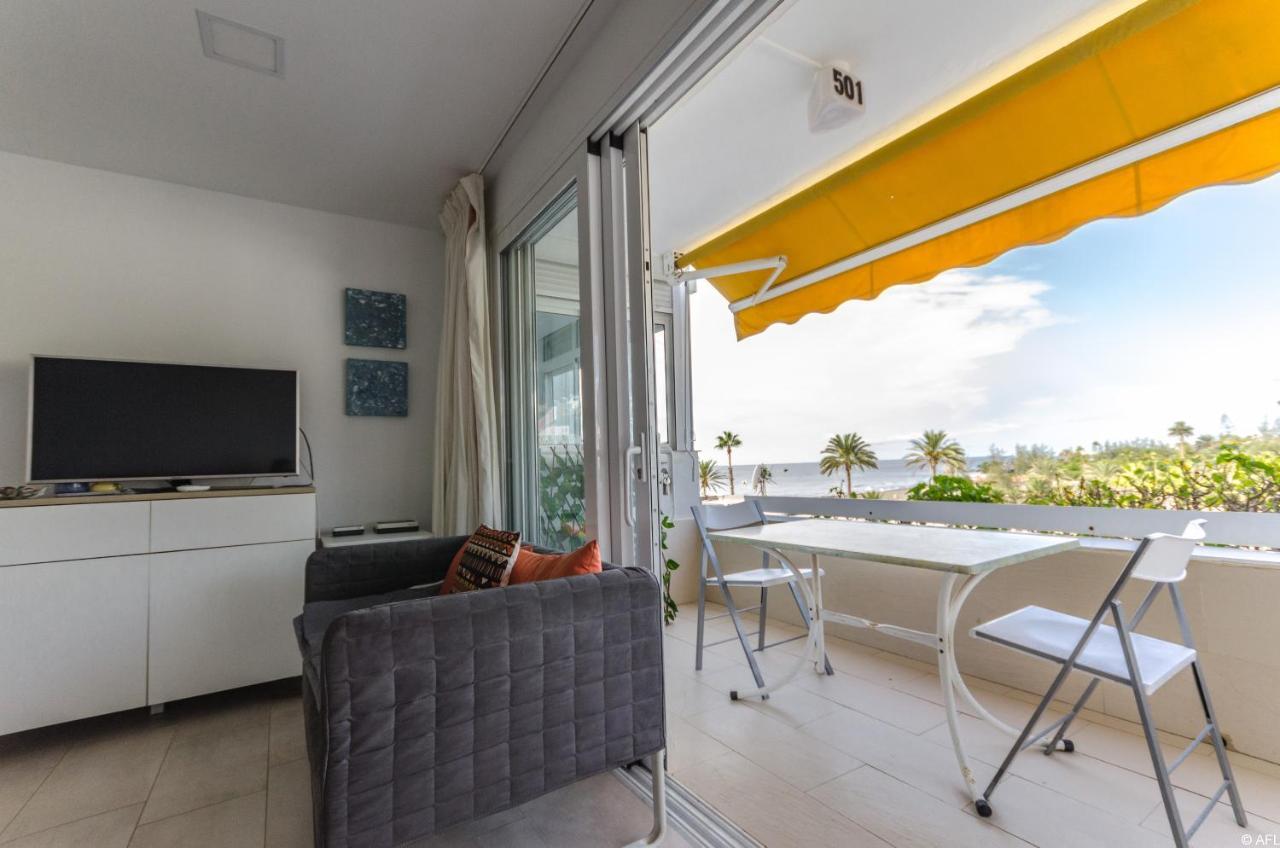 Holiday Apartment With Direct Sea Promenade Access マスパロマス エクステリア 写真